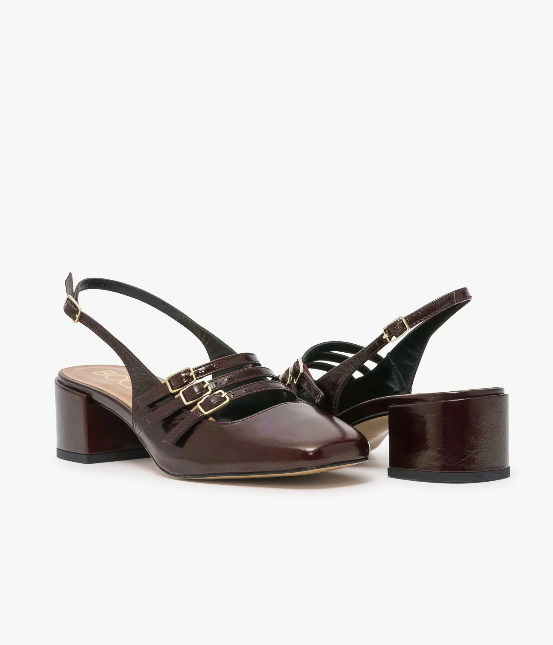 Femme Bocage Slingbacks|Escarpins>BABIES DEMI ACAJOU