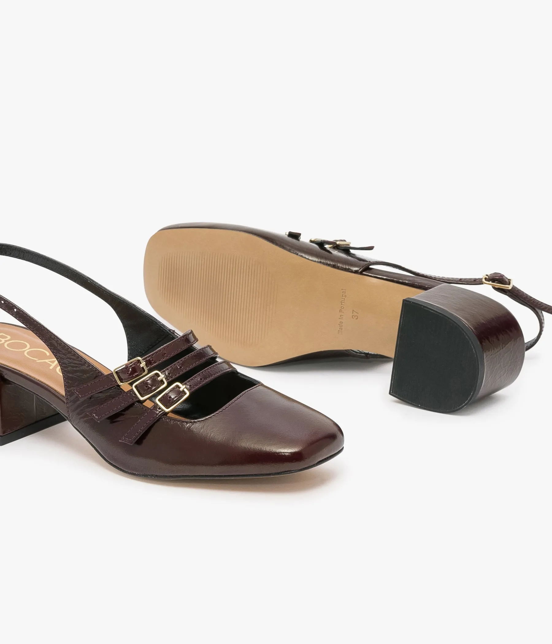 Femme Bocage Slingbacks|Escarpins>BABIES DEMI ACAJOU