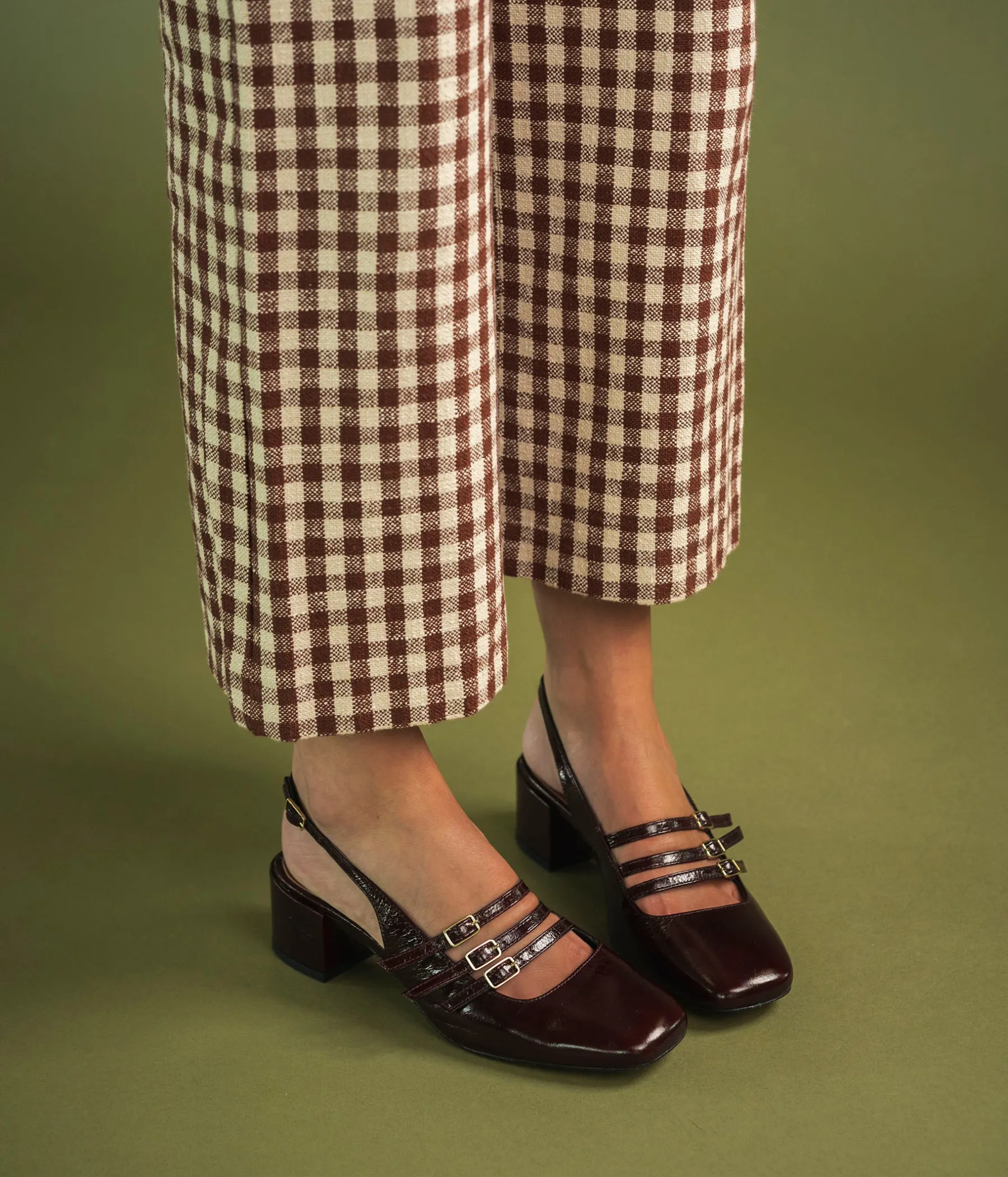 Femme Bocage Slingbacks|Escarpins>BABIES DEMI ACAJOU