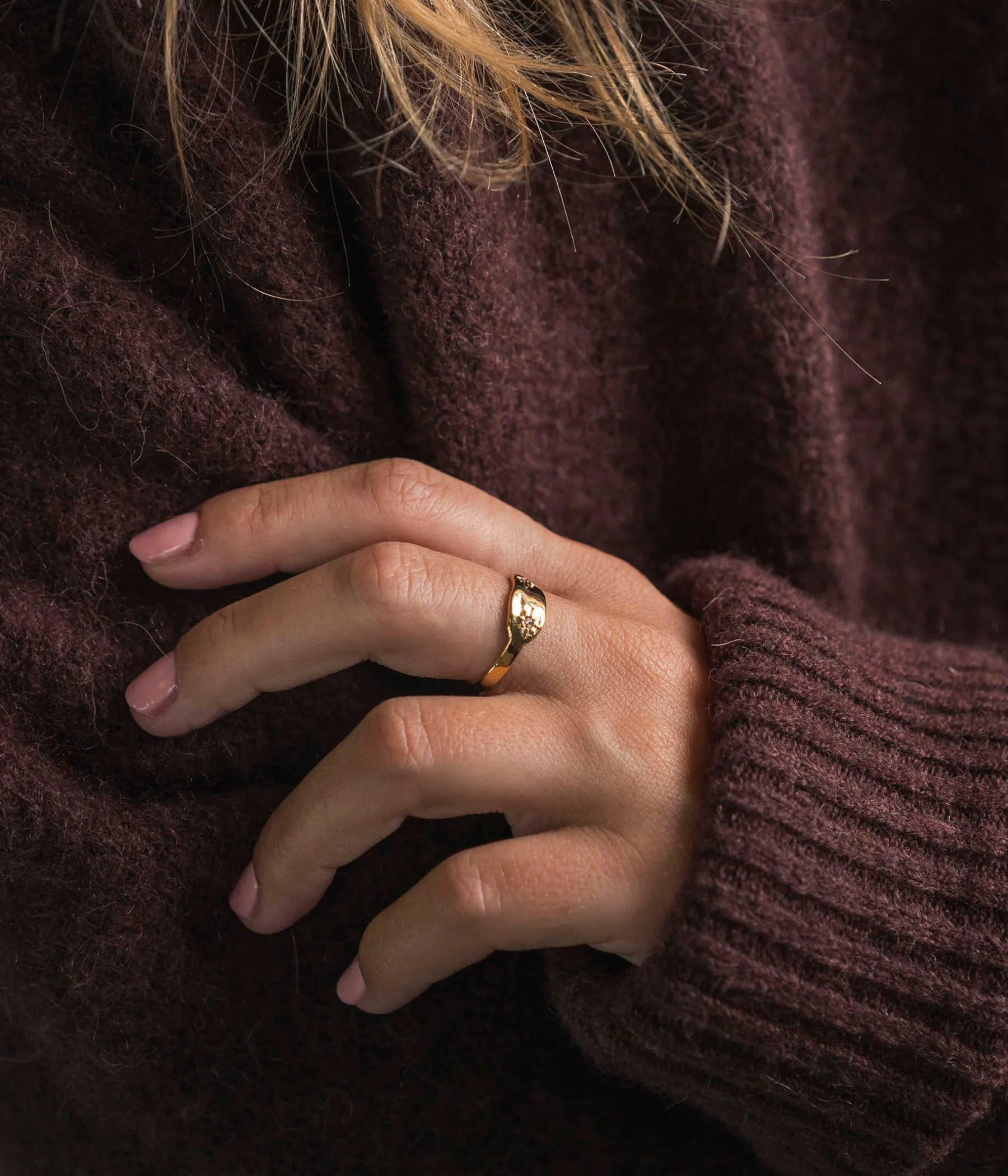 Femme Bocage Bijoux>BAGUE BASALTE DÉ