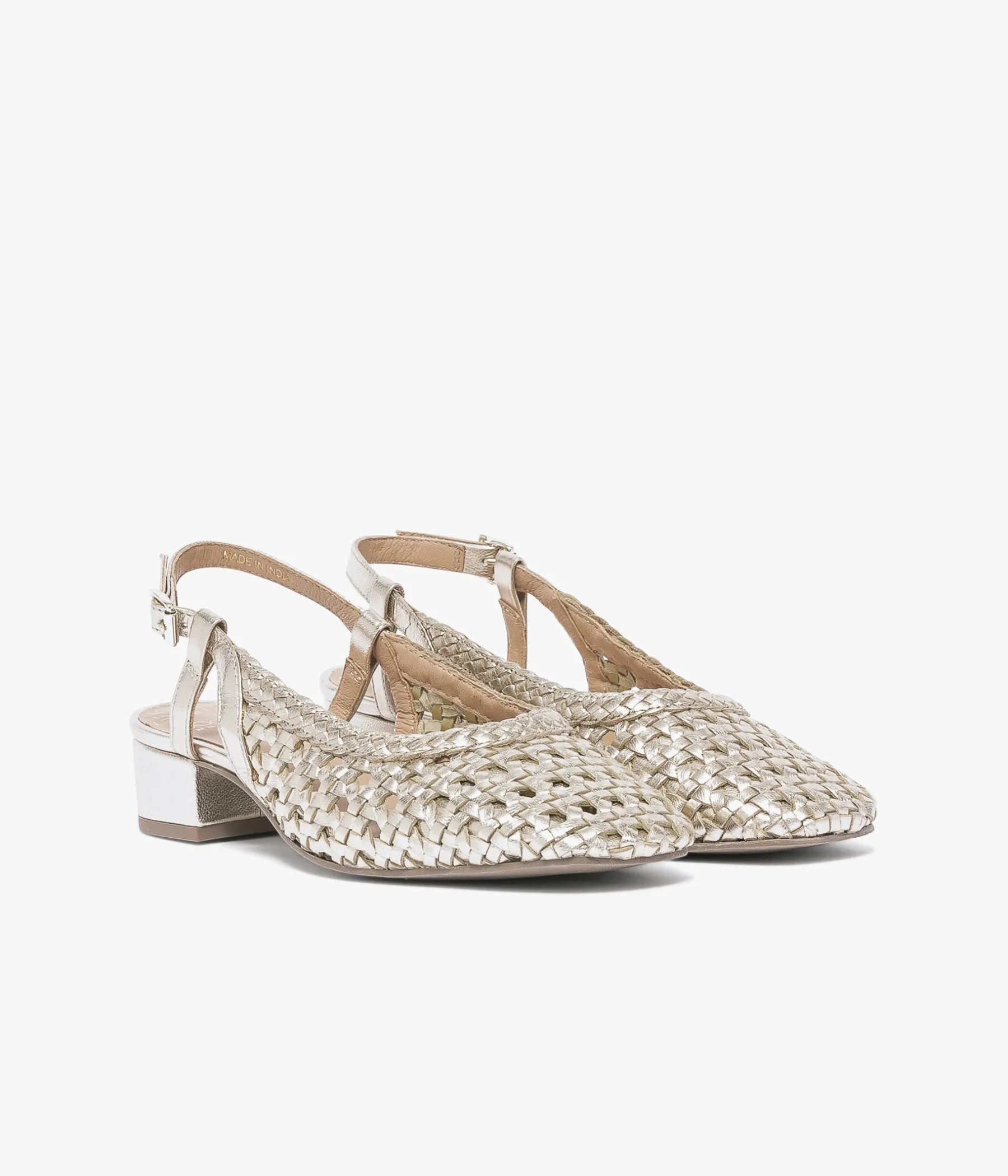 Femme Bocage Slingbacks|Ballerines>BALLERINE SALINA PLATINE