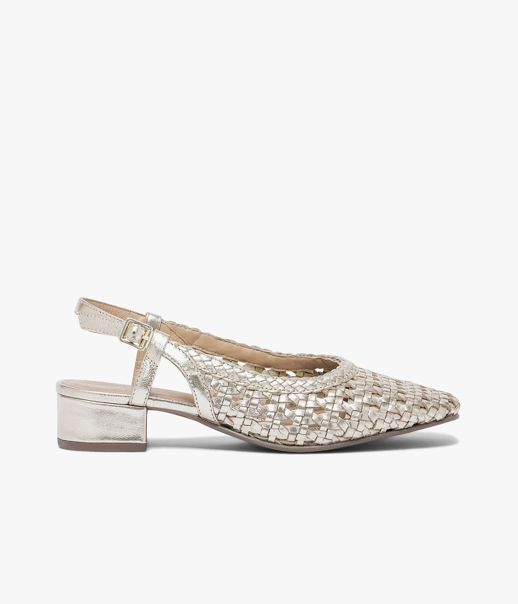 Femme Bocage Slingbacks|Ballerines>BALLERINE SALINA PLATINE