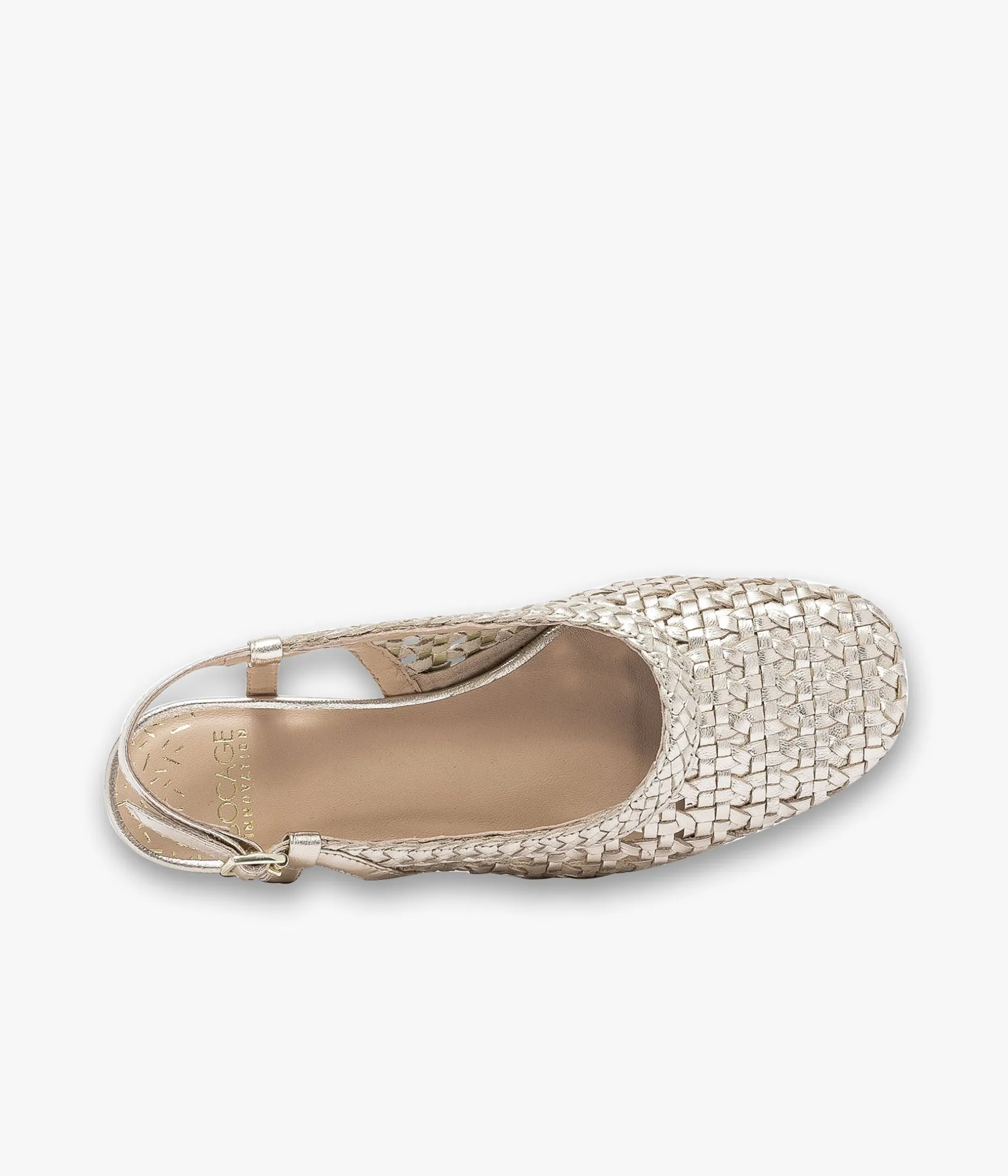 Femme Bocage Slingbacks|Ballerines>BALLERINE SALINA PLATINE
