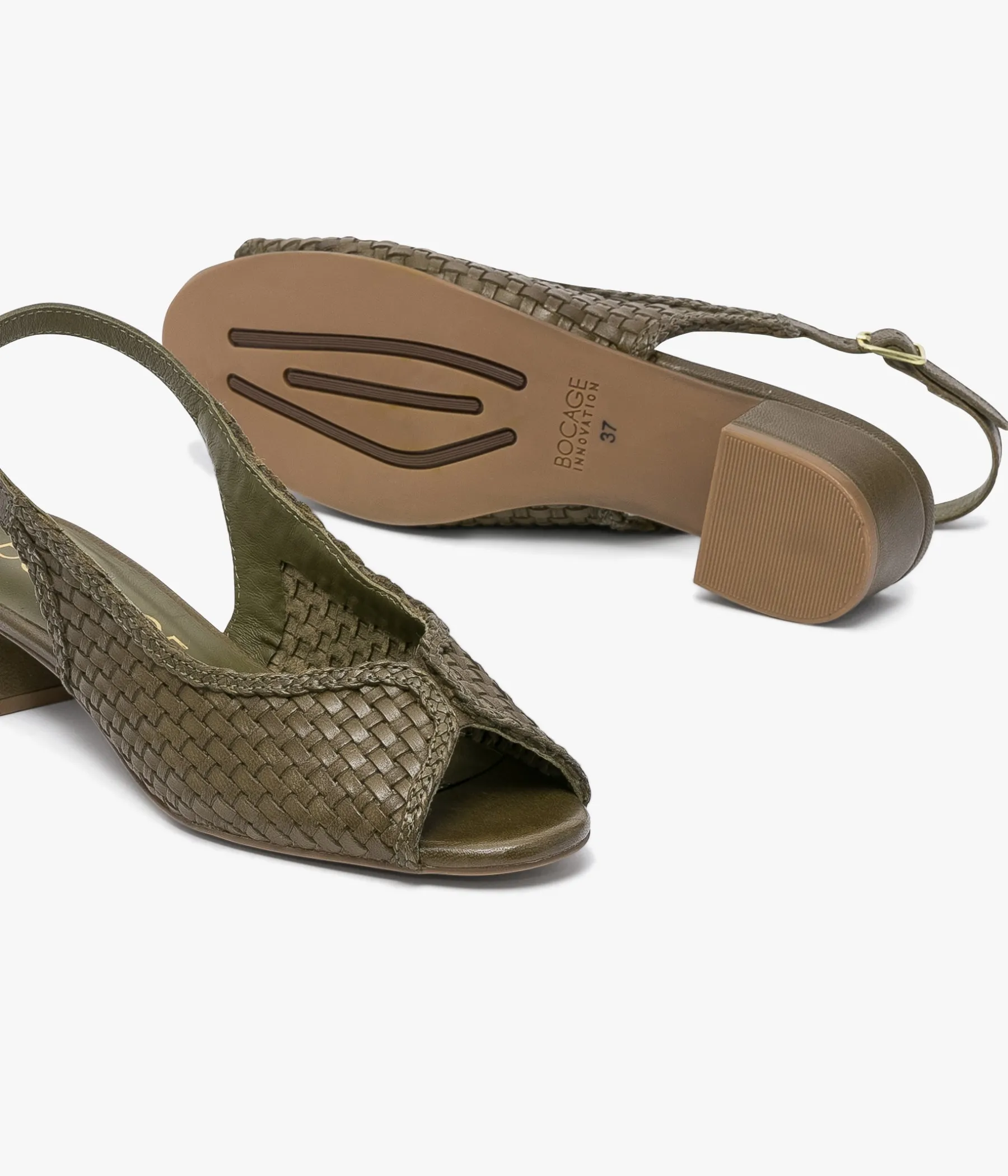 Femme Bocage Slingbacks|Ballerines>BALLERINE SERAFINE KAKI