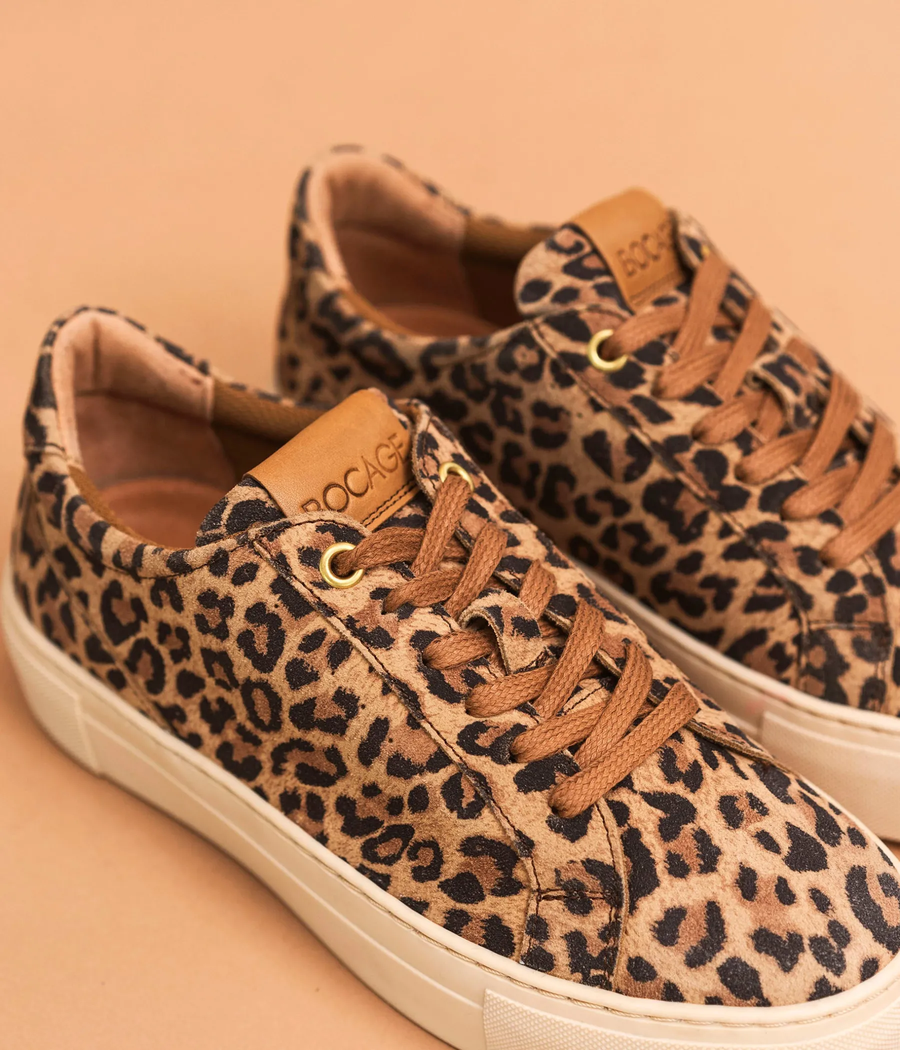 Femme Bocage Baskets>BASKET LIZON LEOPARD