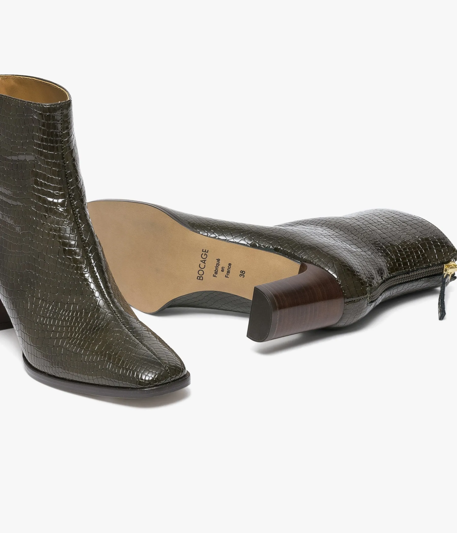 Femme Bocage Boots & Bottines>BOOTS ELAURA KAKI