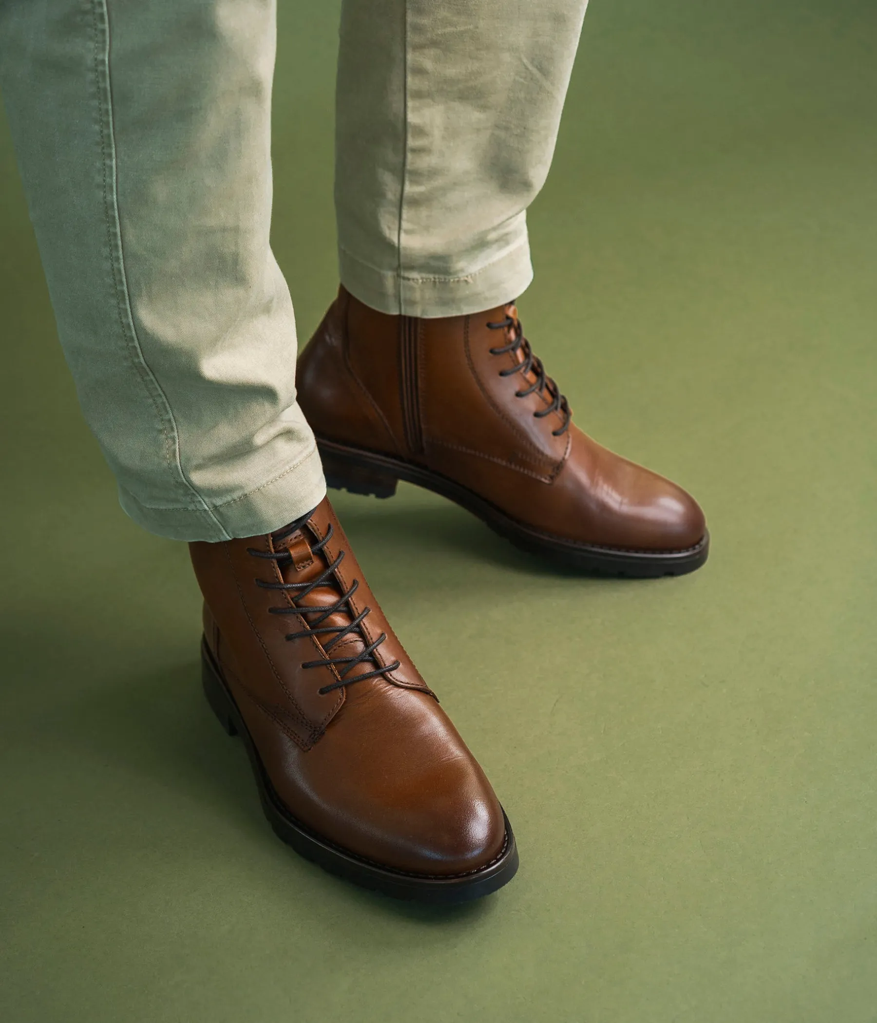 Homme Bocage Boots>BOOTS GUILLO COGNAC