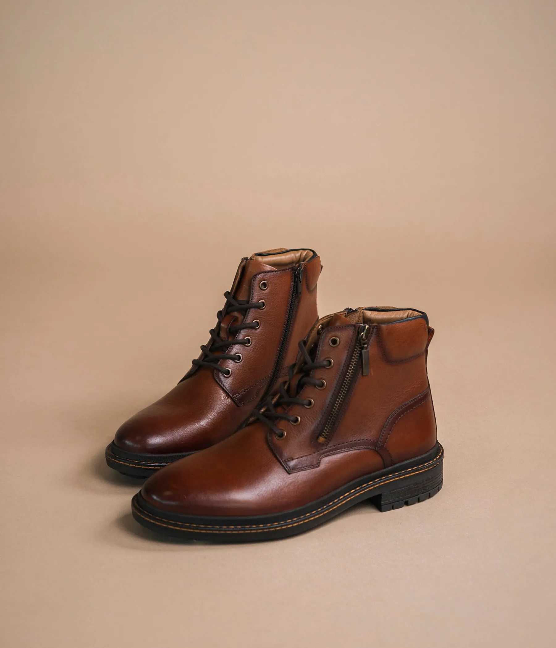 Homme Bocage Boots>BOOTS HAROLD COGNAC
