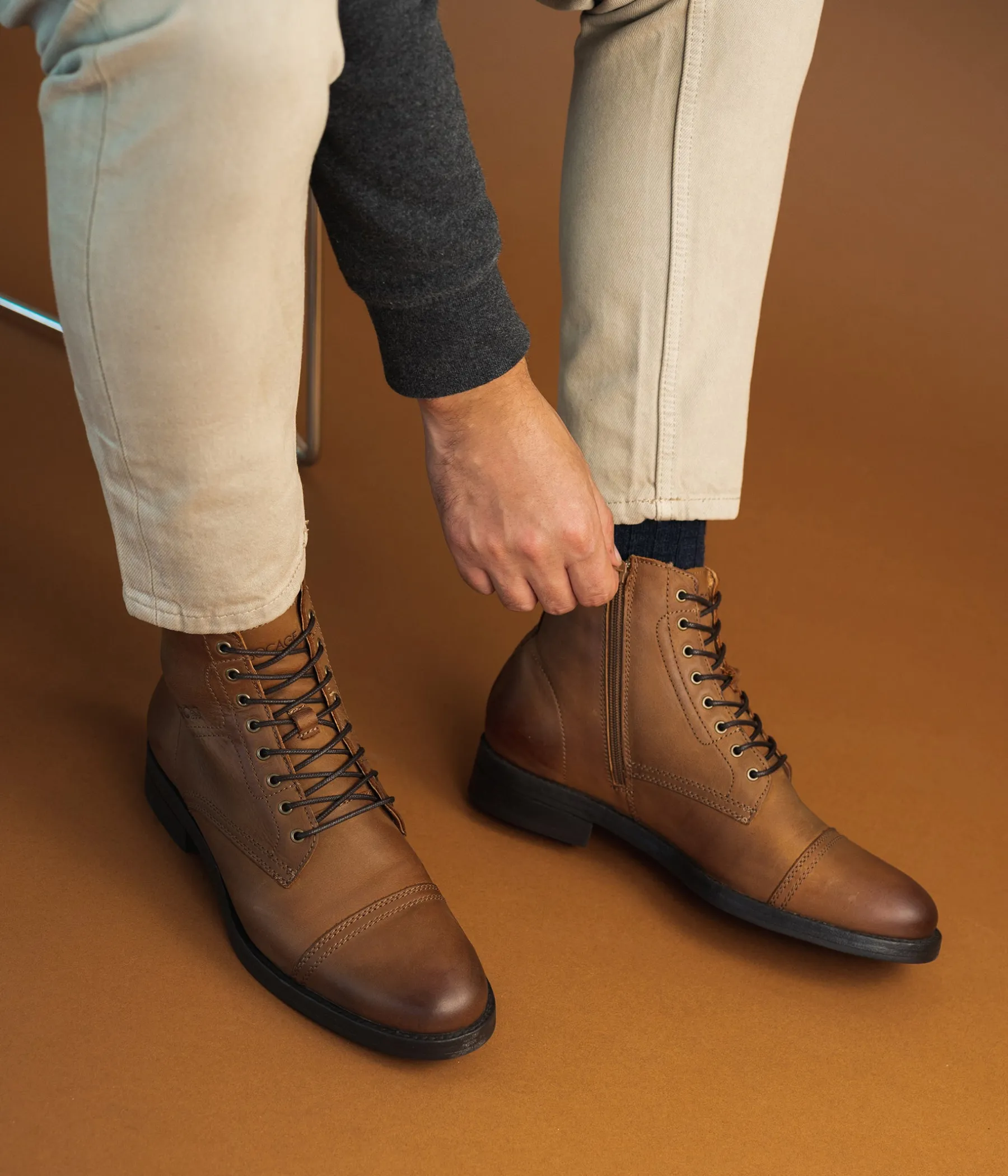 Homme Bocage Boots>BOOTS RIPLEY CAMEL