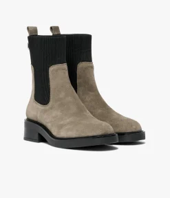 Femme Bocage Boots & Bottines>BOOTS SYBILLE TAUPE