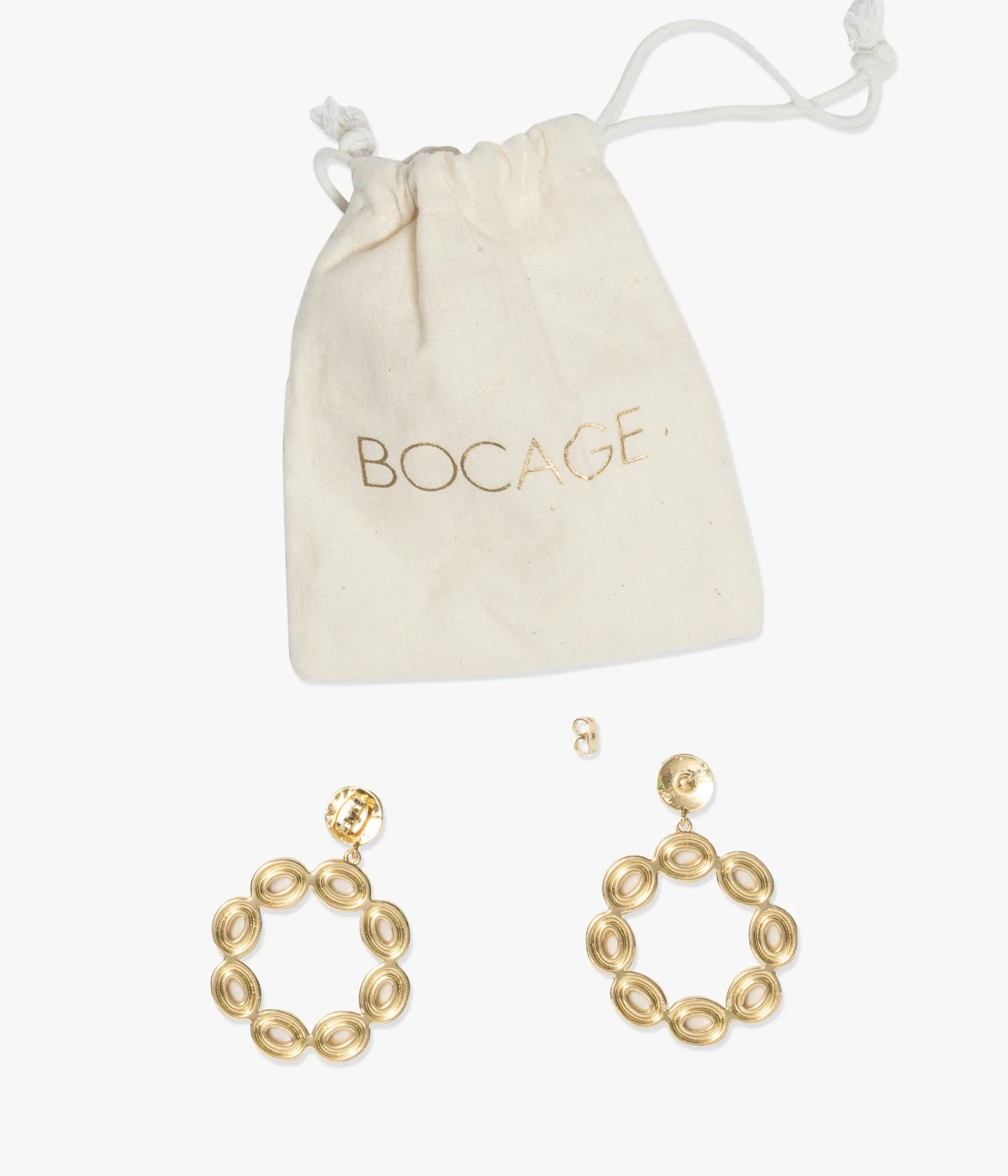 Femme Bocage Bijoux>BOUCLES D'OREILLES ANDREE OR