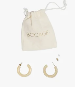 Femme Bocage Bijoux>BOUCLES D'OREILLES ANNEFLEUR TRANSPARENT