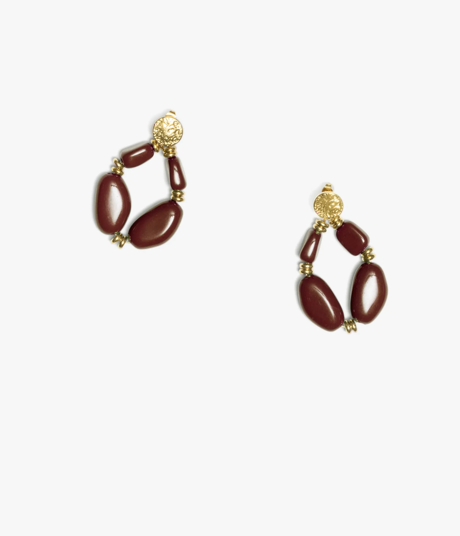 Femme Bocage Bijoux>BOUCLES D'OREILLES ANNELOU CHOCOLAT