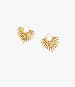 Femme Bocage Bijoux>BOUCLES D'OREILLES BRITT BLANC