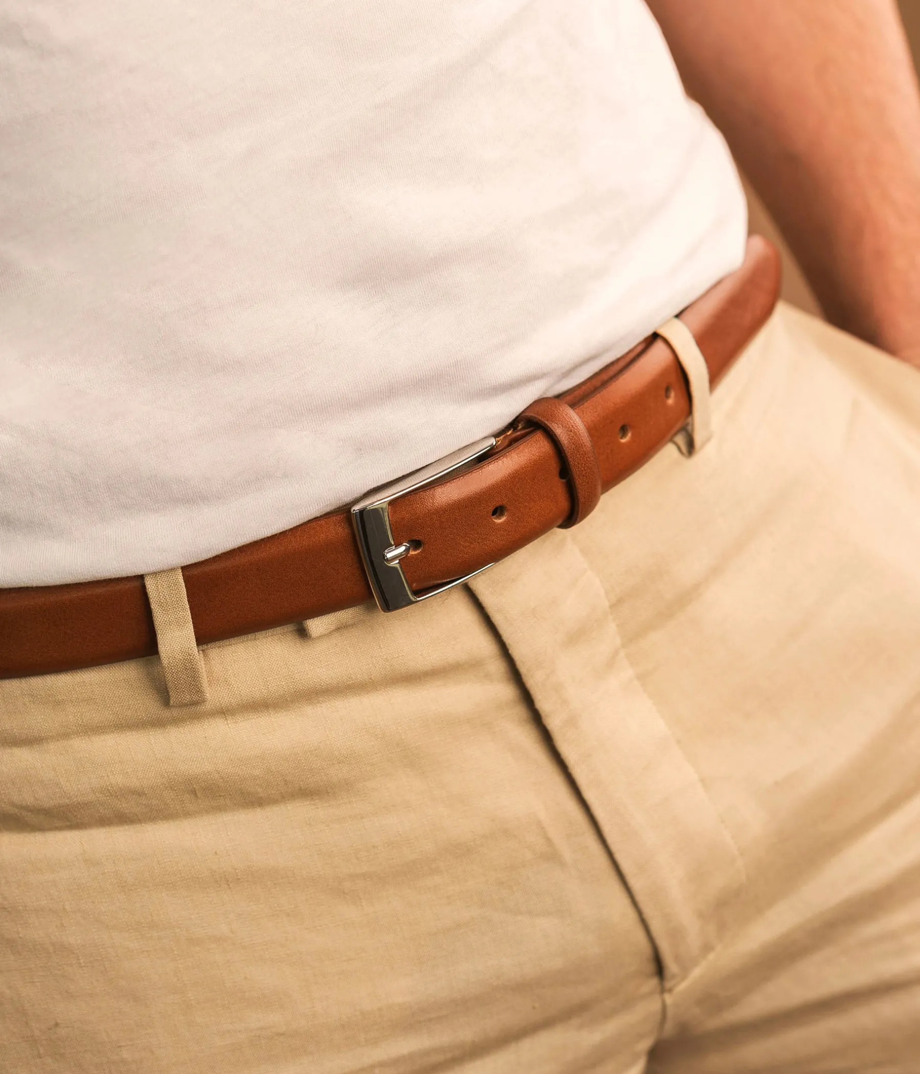 Homme Bocage Ceintures>CEINTURE RALPHY COGNAC