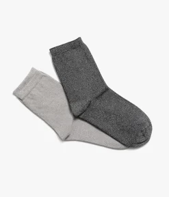 Femme Bocage Chaussettes>CHAUSSETTES NACRE ET GRIS