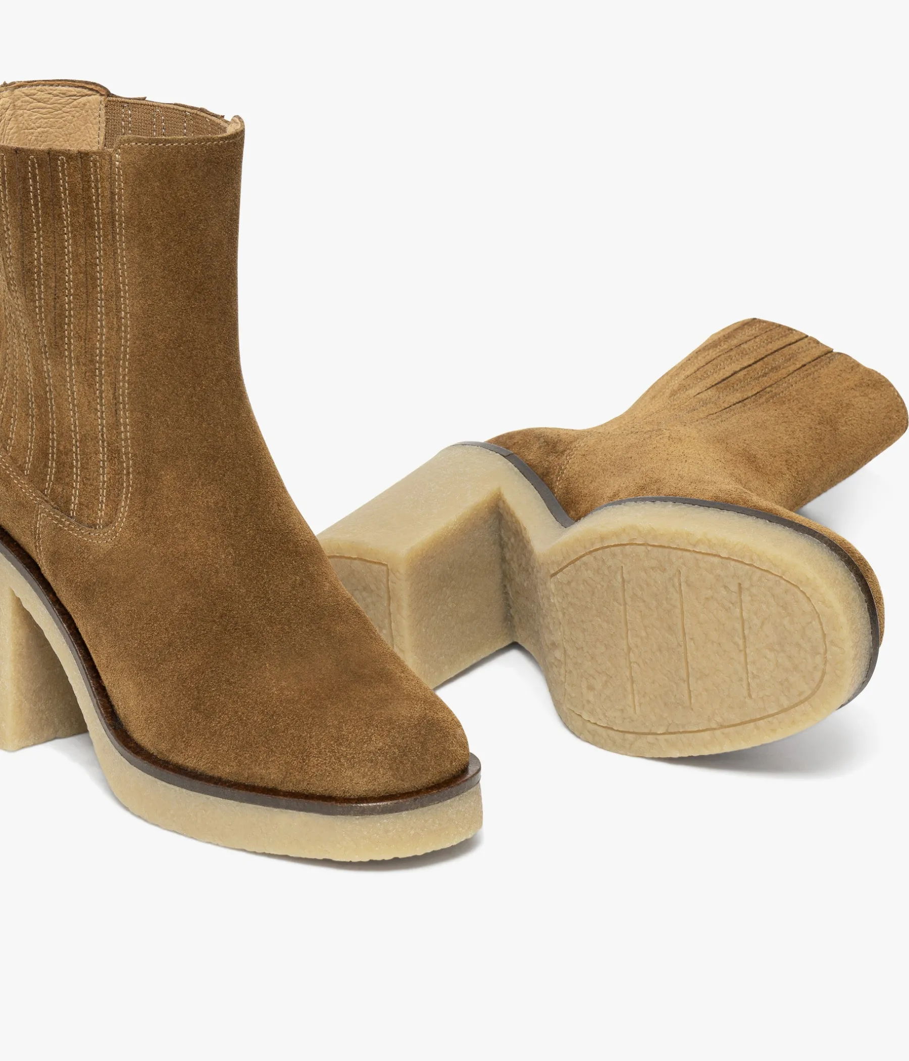 Femme Bocage Boots & Bottines>CHELSEA BOOTS ELLI COGNAC