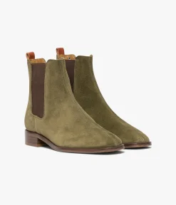 Femme Bocage Boots & Bottines>CHELSEA BOOTS SANTIA KAKI
