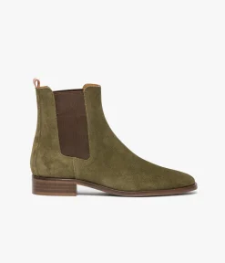 Femme Bocage Boots & Bottines>CHELSEA BOOTS SANTIA KAKI