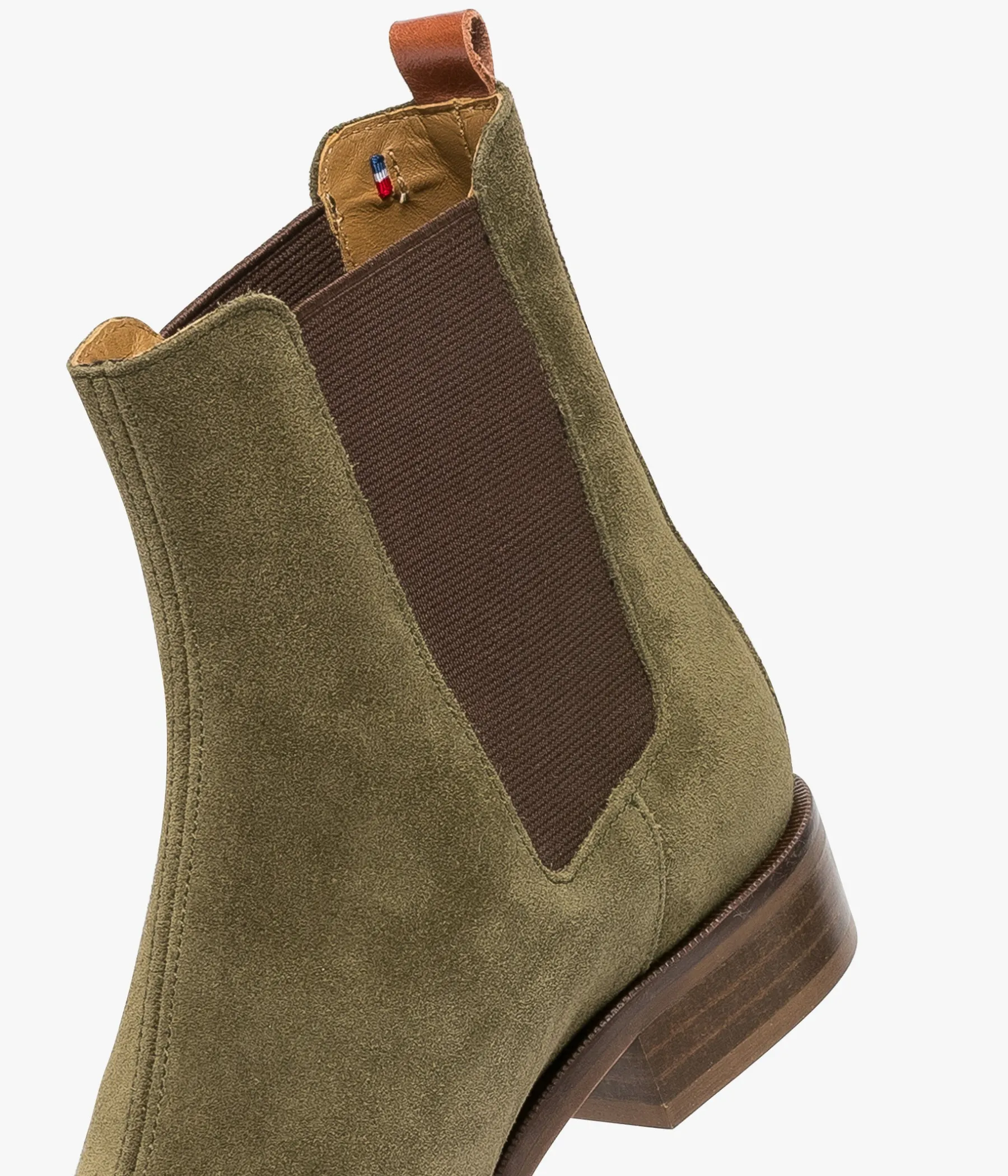Femme Bocage Boots & Bottines>CHELSEA BOOTS SANTIA KAKI
