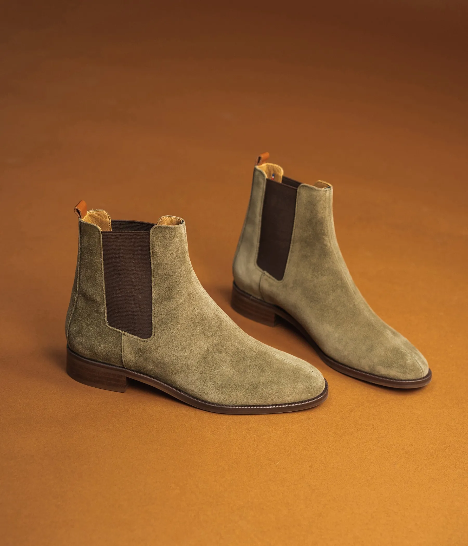 Femme Bocage Boots & Bottines>CHELSEA BOOTS SANTIA KAKI