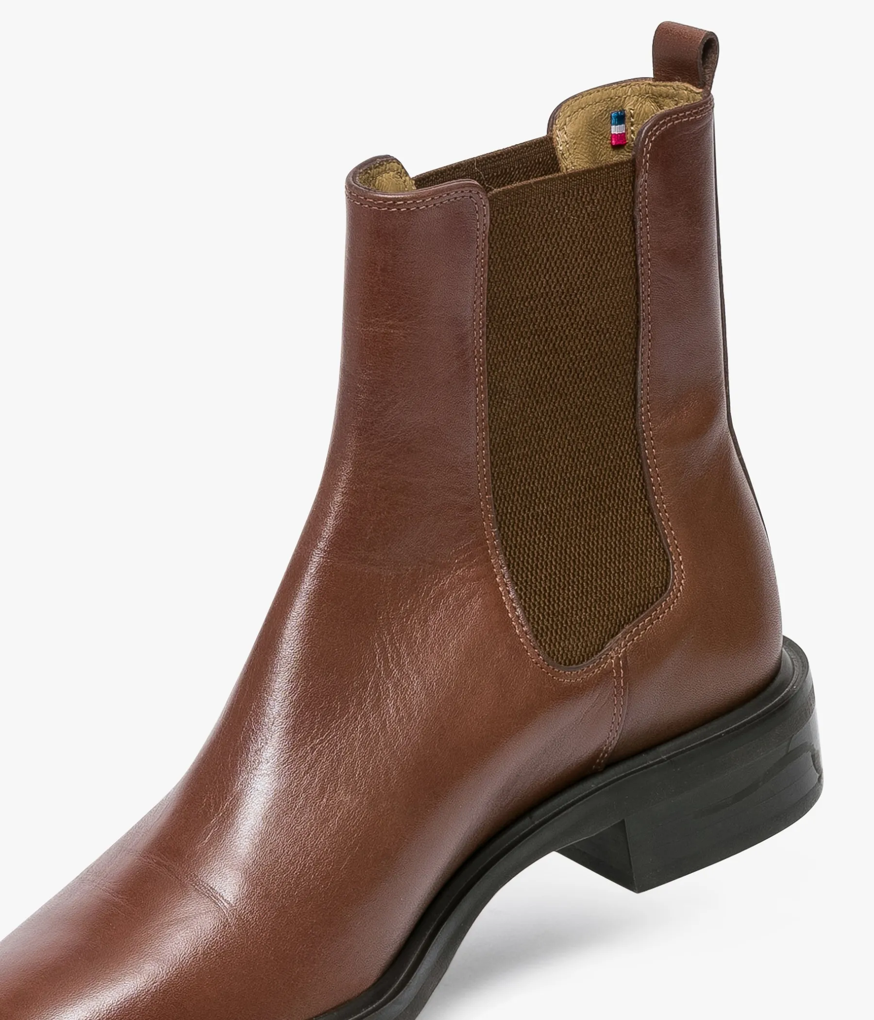 Femme Bocage Boots & Bottines>CHELSEA BOOTS SHELBY COGNAC