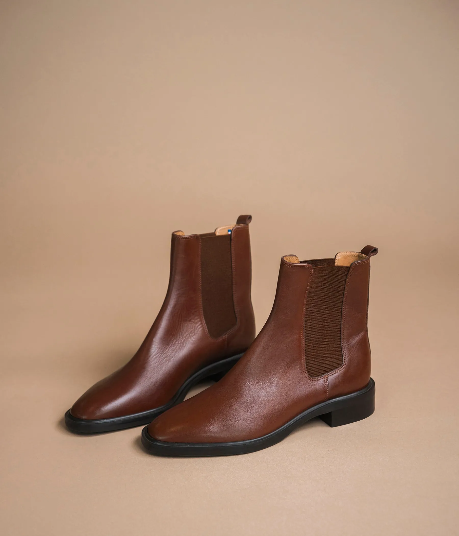 Femme Bocage Boots & Bottines>CHELSEA BOOTS SHELBY COGNAC