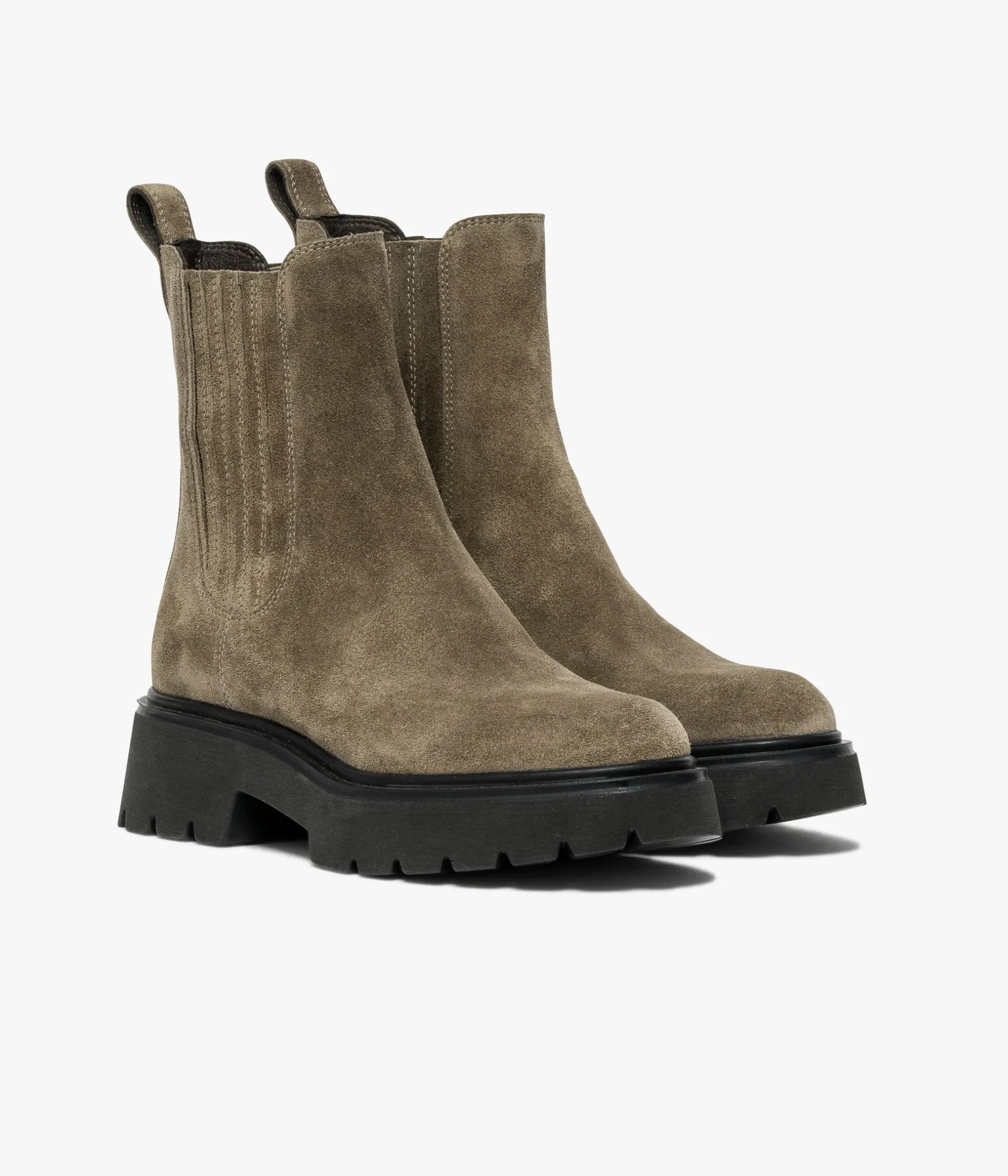 Femme Bocage Boots & Bottines>CHELSEA BOOTS SUZI TAUPE