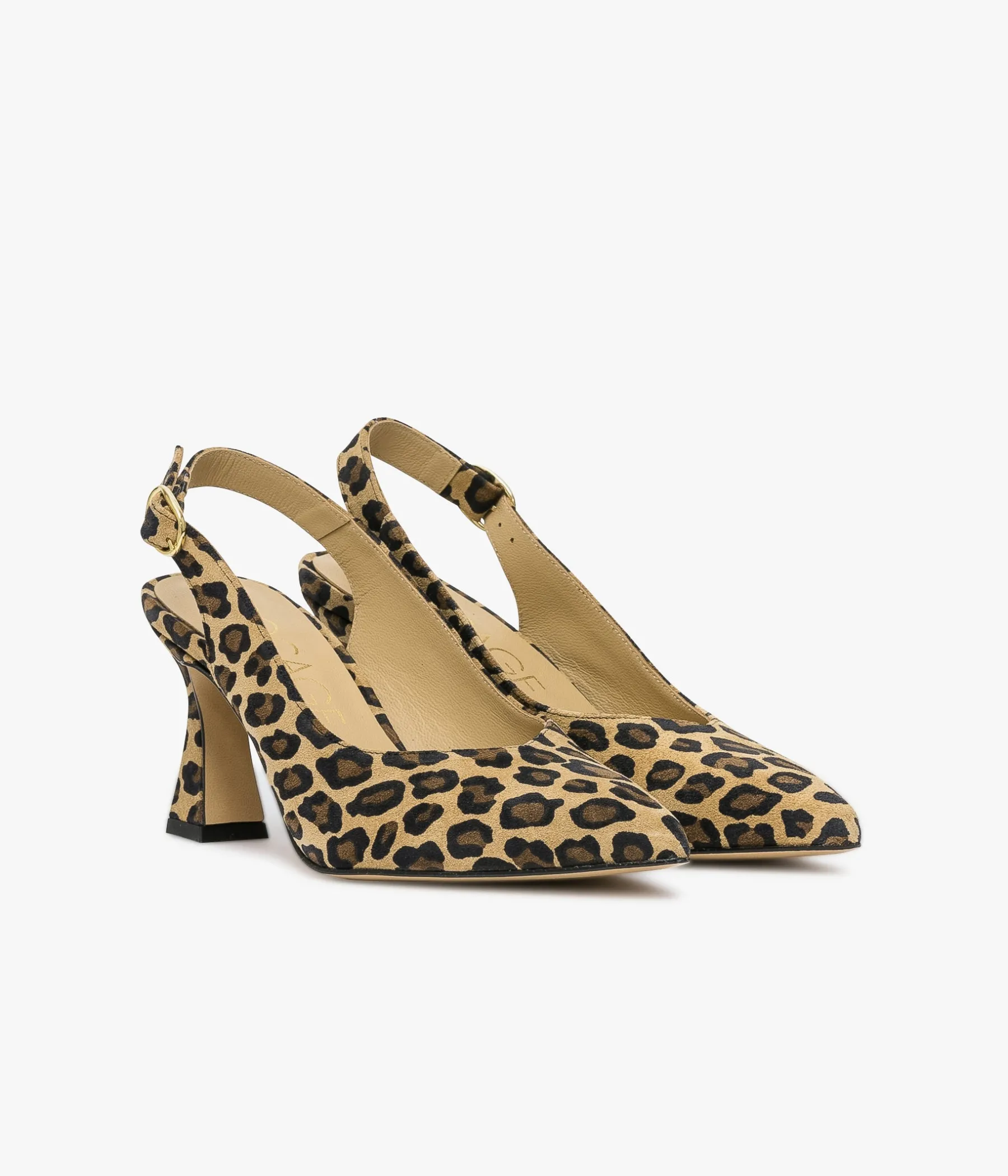 Femme Bocage Slingbacks>ESCARPIN DAFFY LEOPARD