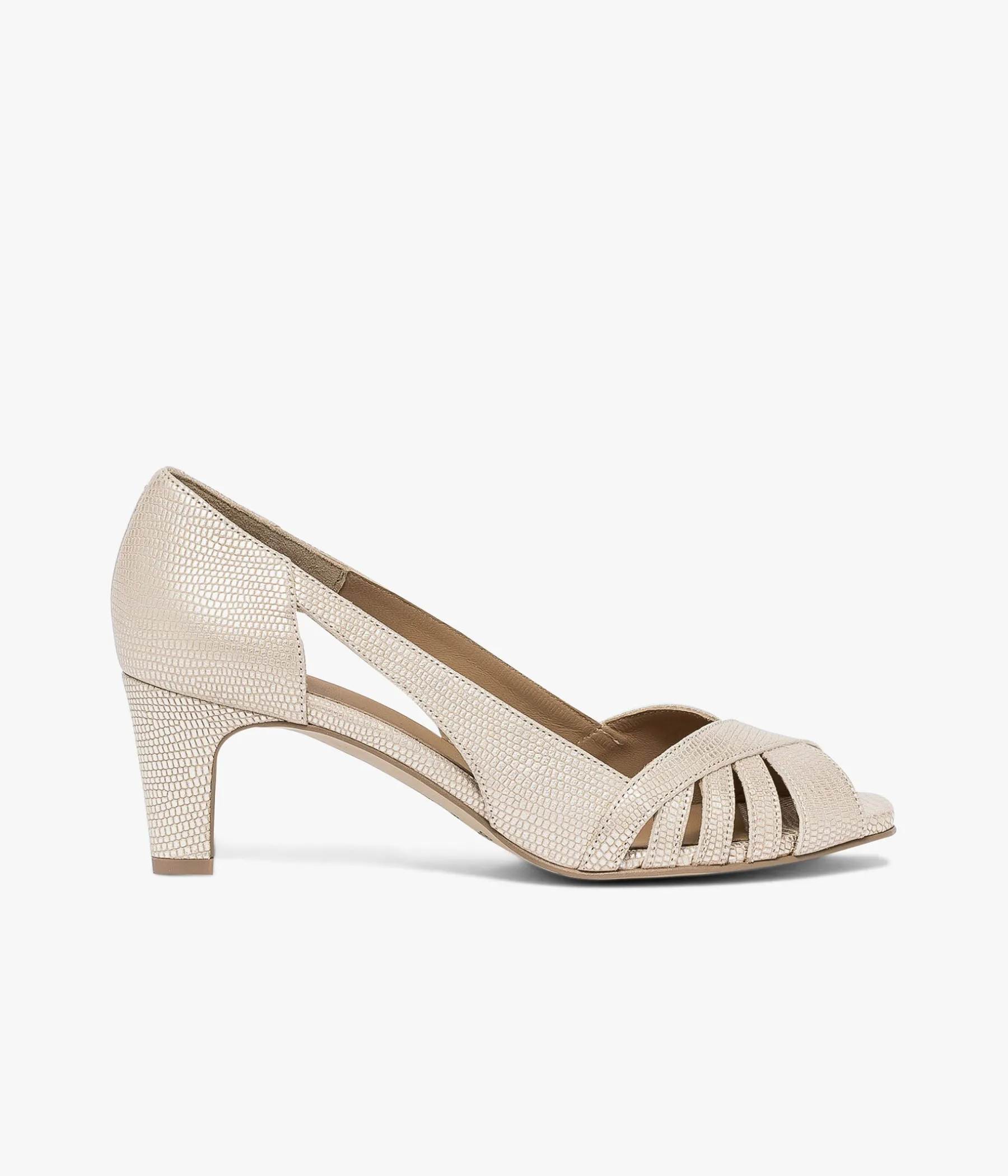 Femme Bocage Escarpins>ESCARPIN DAMON PLATINE