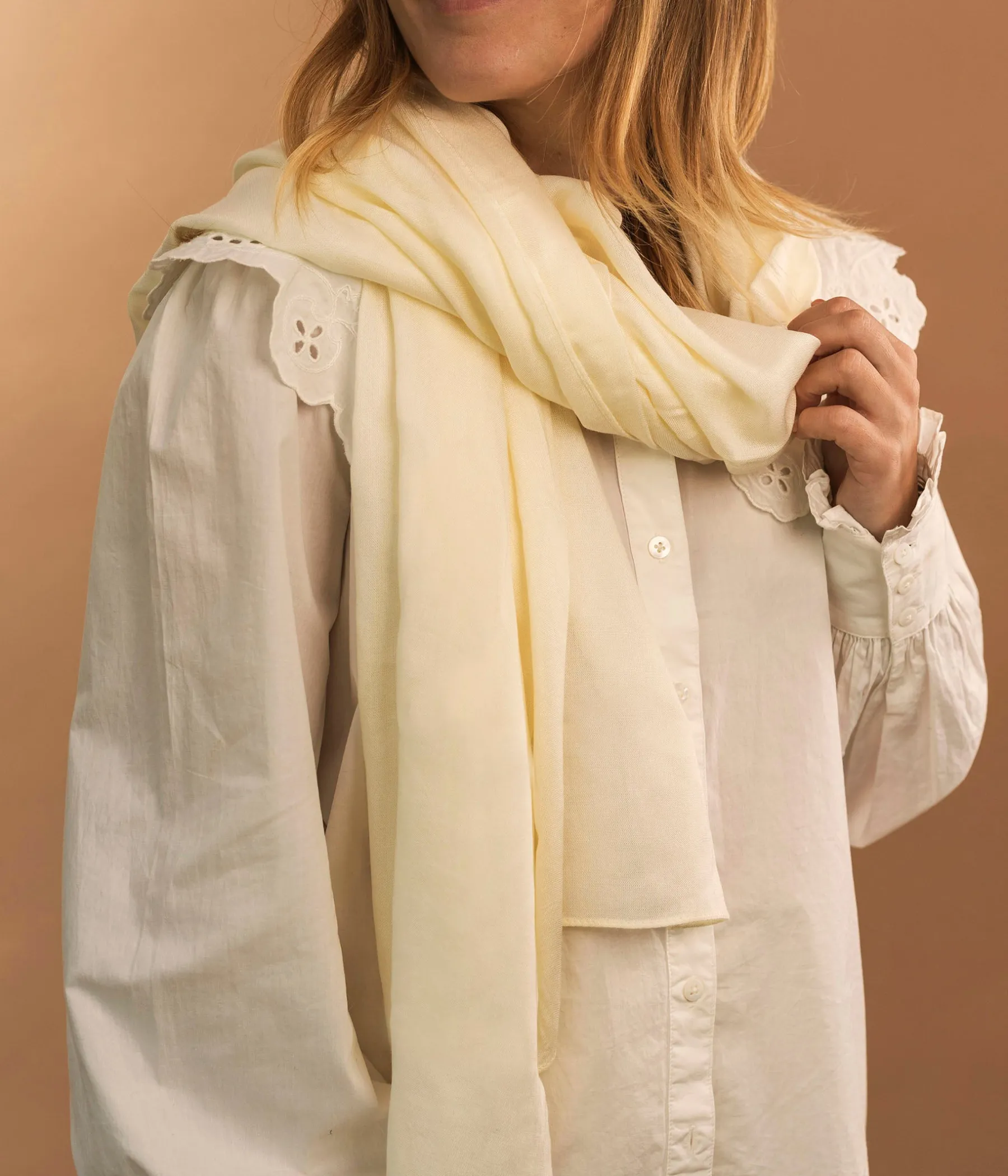 Femme Bocage Foulards & Écharpes>FOULARD CHARMANT ECRU