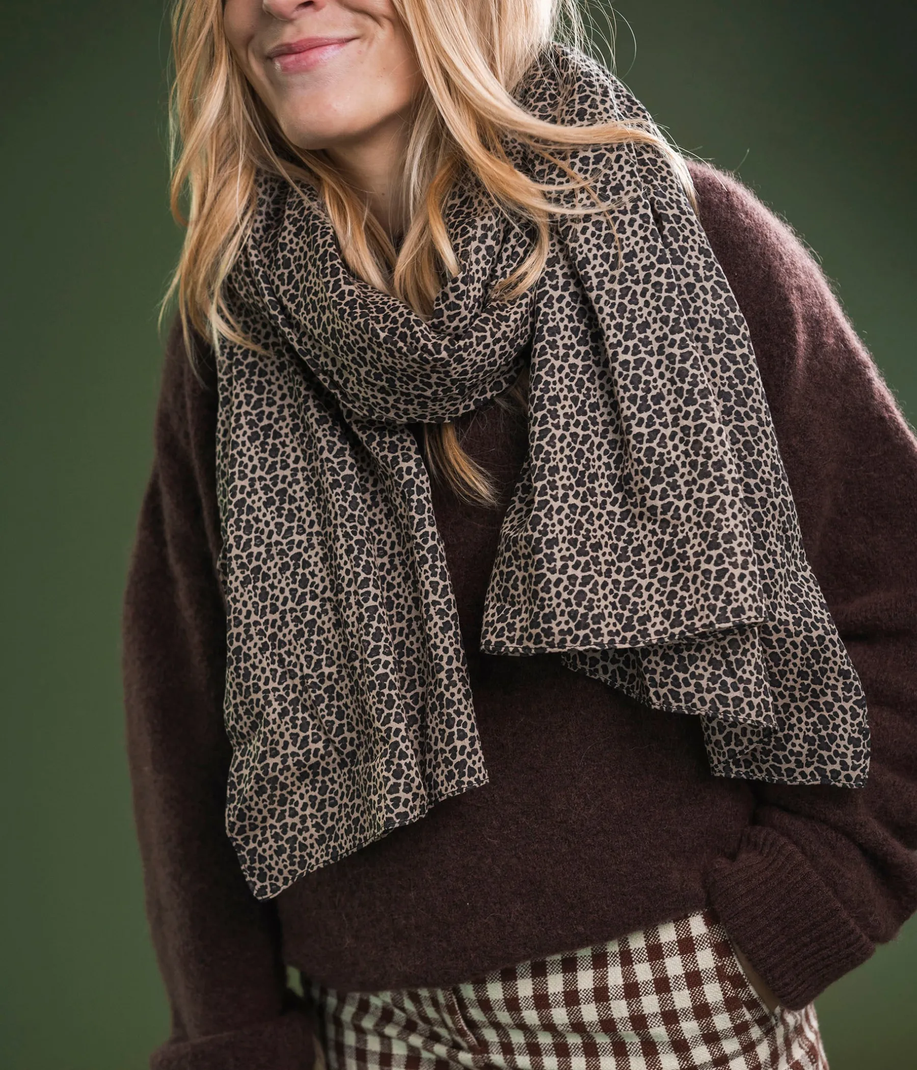 Femme Bocage Foulards & Écharpes>FOULARD TATIANNA LEOPARD