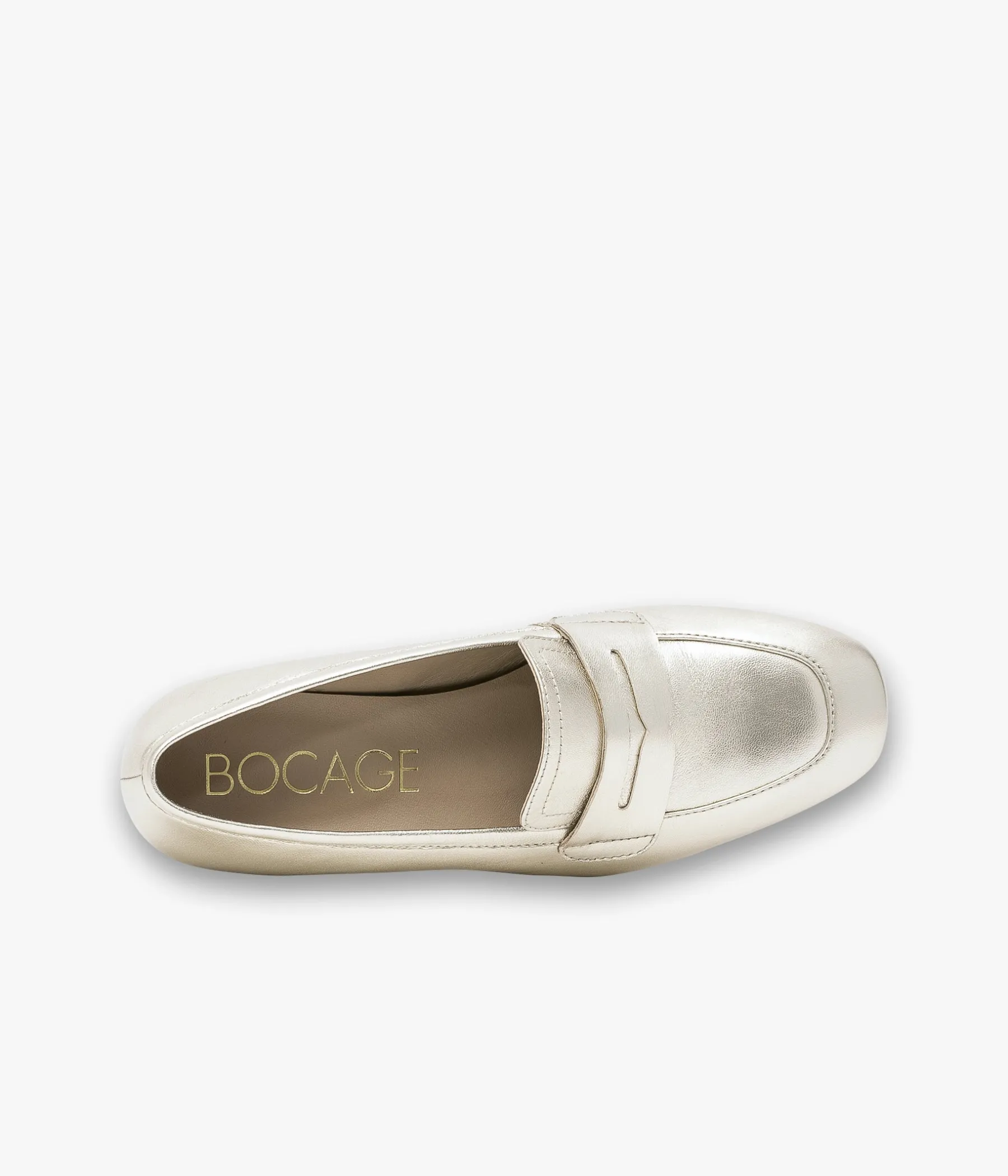 Femme Bocage Mocassins>MOCASSIN ANGIE PLATINE