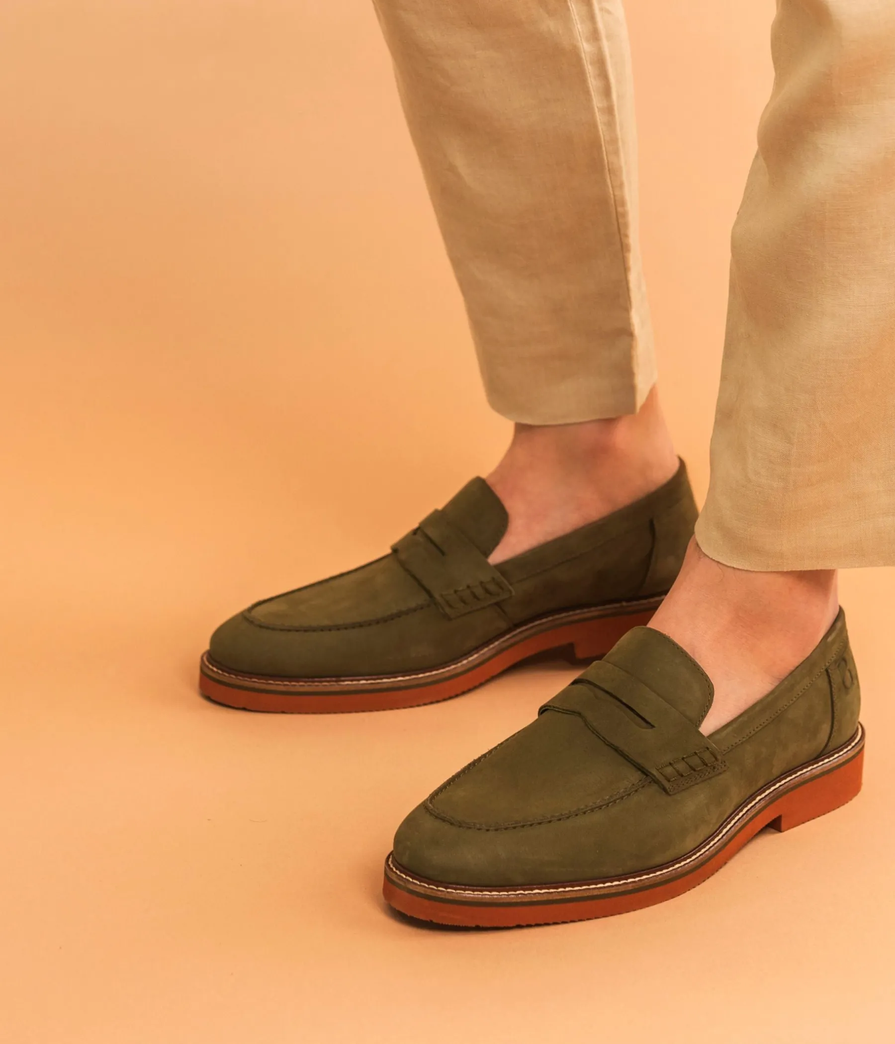 Homme Bocage Mocassins>MOCASSIN OLIVIER KAKI