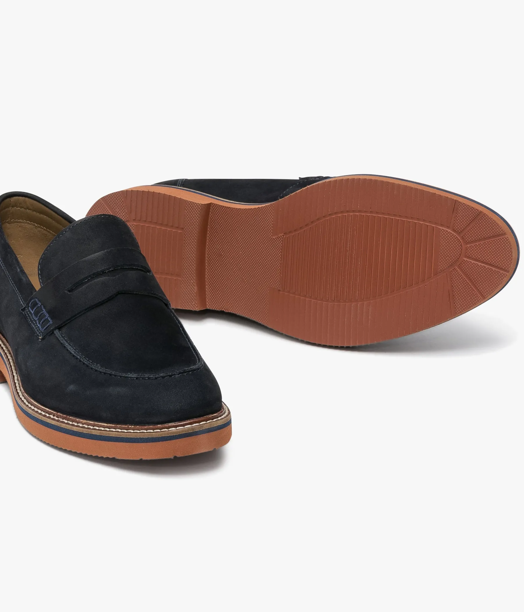 Homme Bocage Mocassins>MOCASSIN OLIVIER MARINE