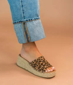 Femme Bocage Sandales>MULE VIVIANE LEOPARD