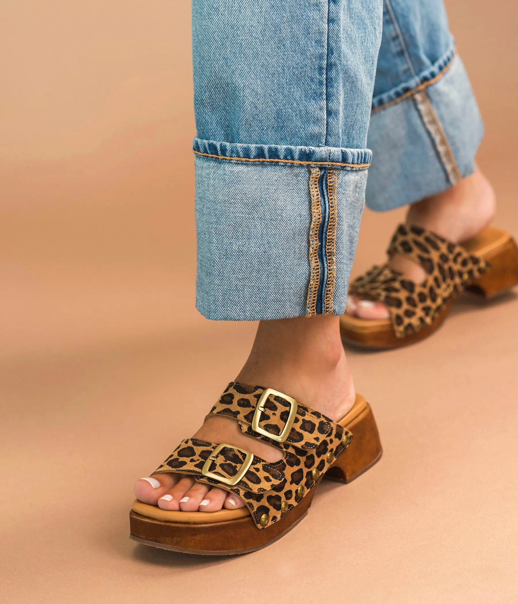 Femme Bocage Sandales>MULE WONDERFULL LEOPARD