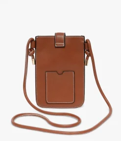 Femme Bocage Pochettes>POCHETTE TELEPHONE EMELINE COGNAC