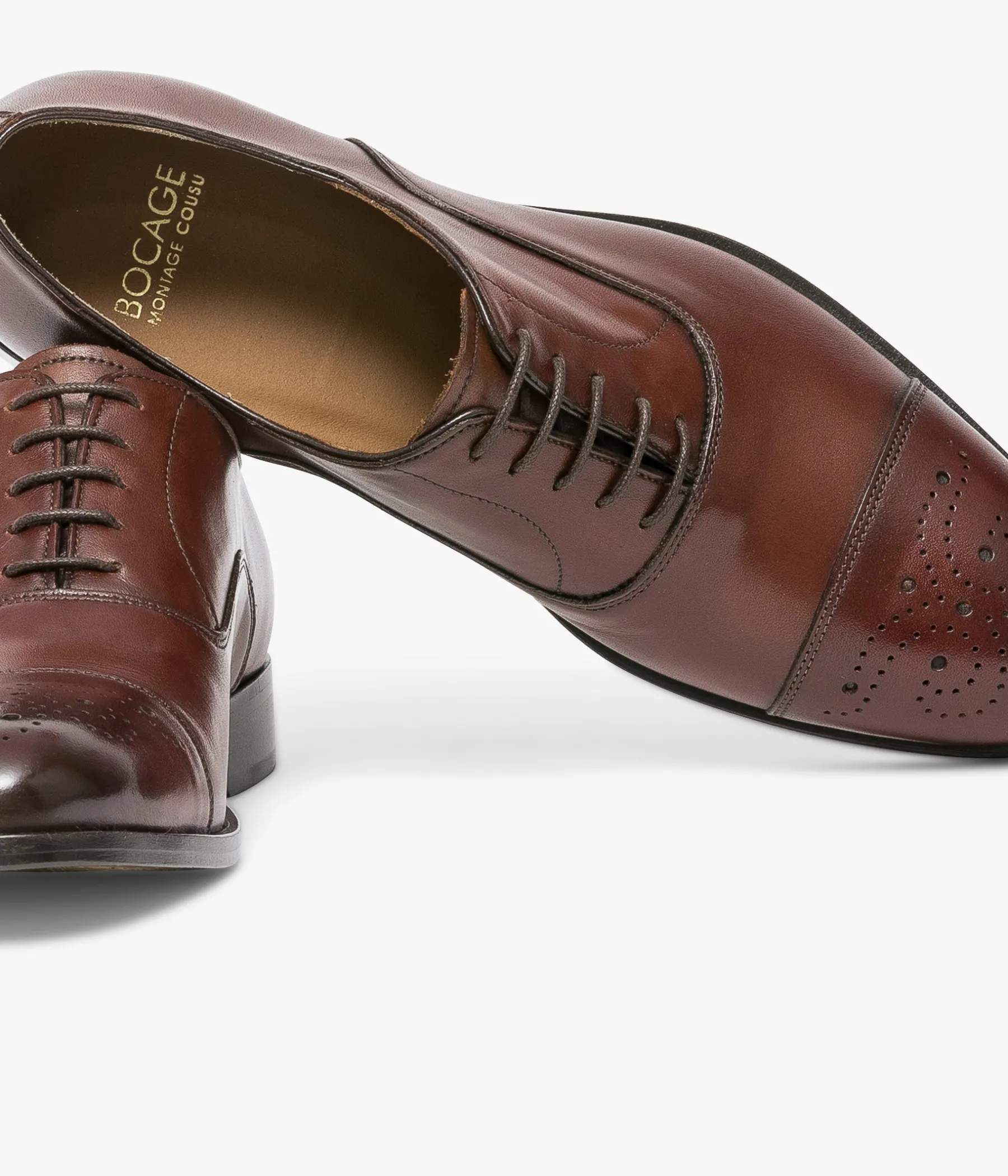 Homme Bocage Chaussures De Ville>RICHELIEU GATSBY COGNAC
