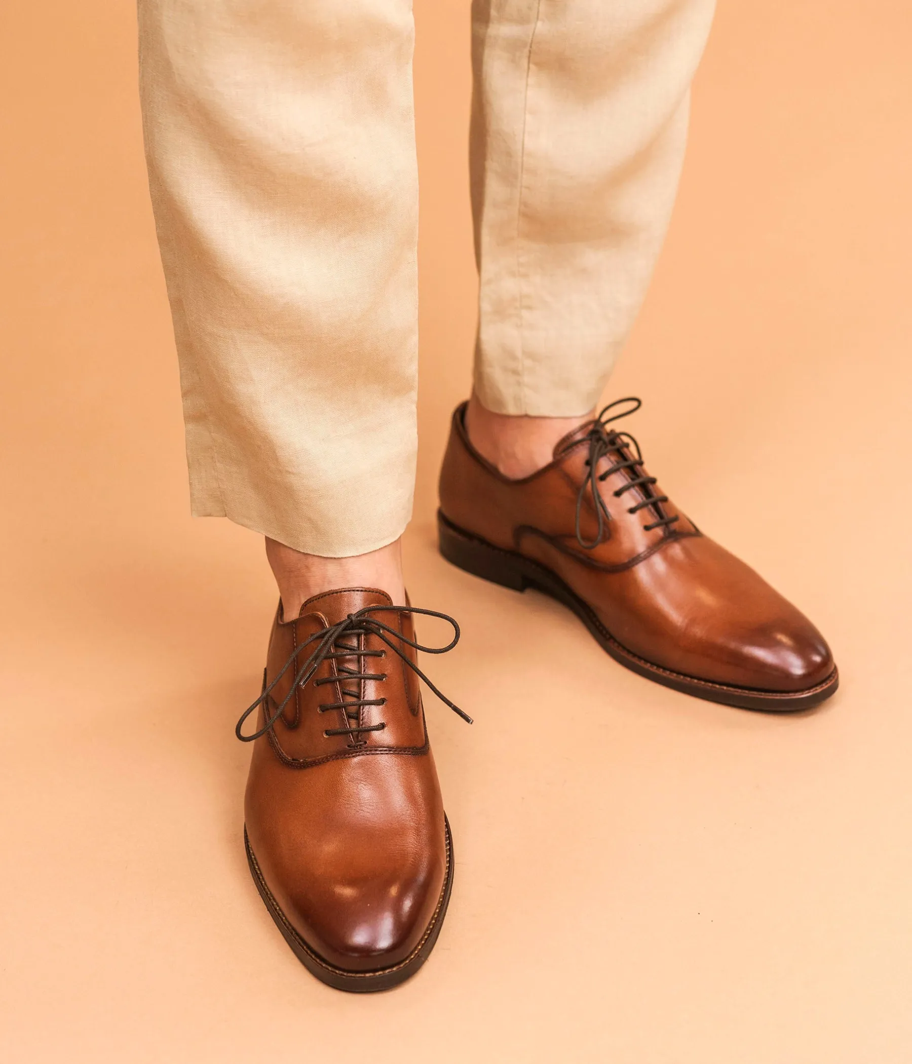 Homme Bocage Chaussures De Ville>RICHELIEU LUCIAN COGNAC