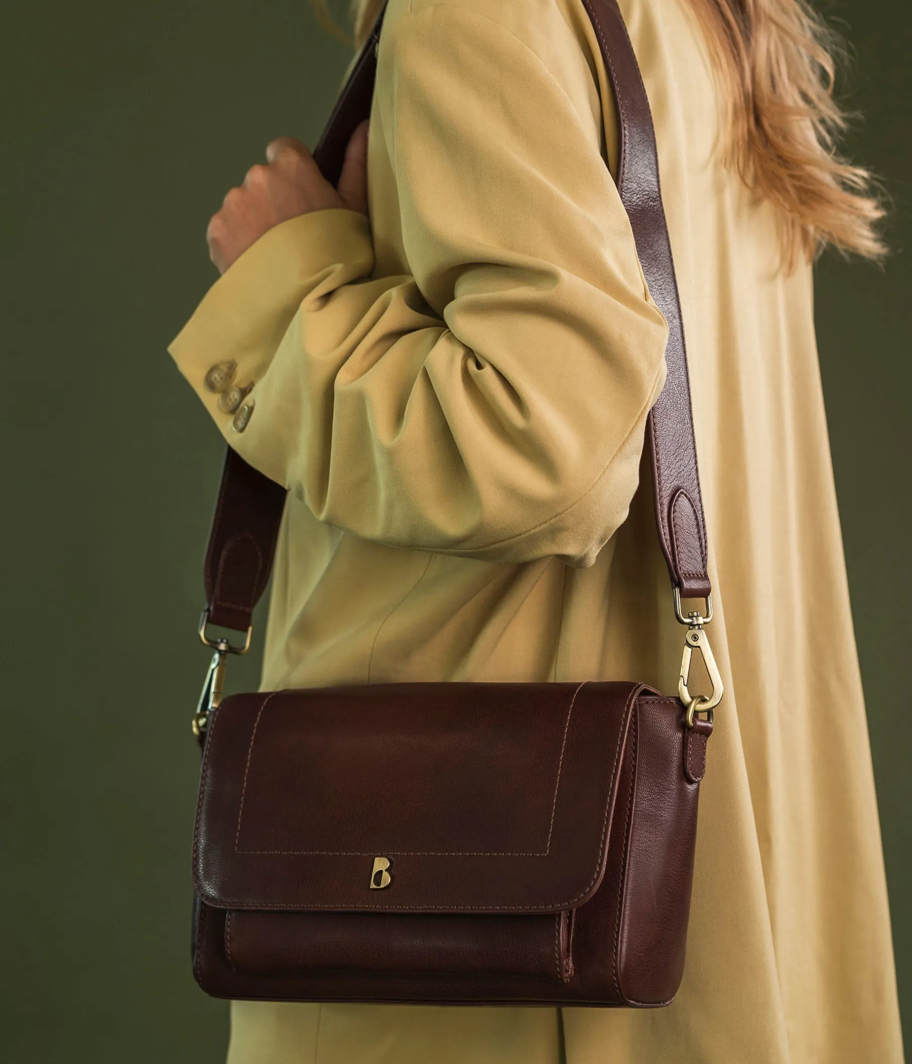 Femme Bocage Sacs Porté Épaule|Sacs À Main>SAC CALIN COGNAC