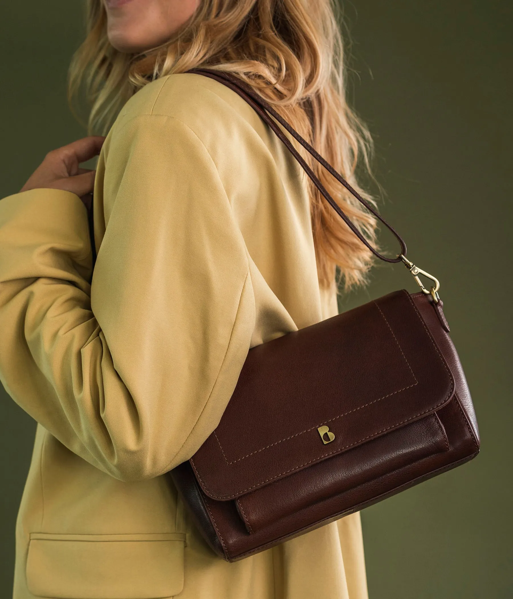 Femme Bocage Sacs Porté Épaule|Sacs À Main>SAC CALIN COGNAC
