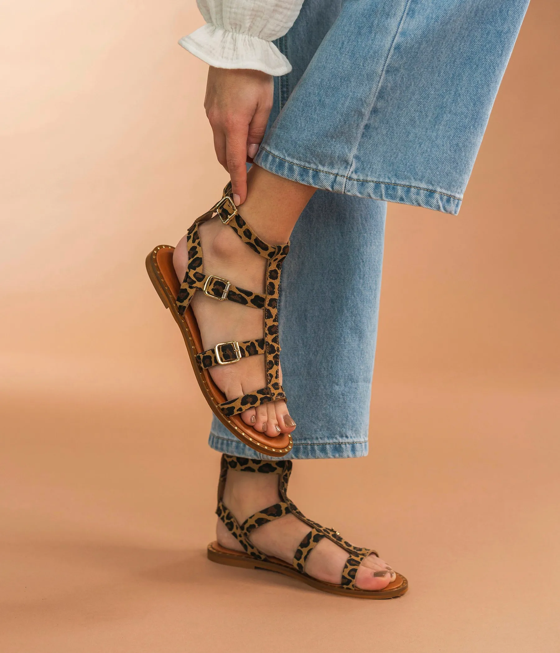 Femme Bocage Sandales>SANDALE GERONIMO LEOPARD