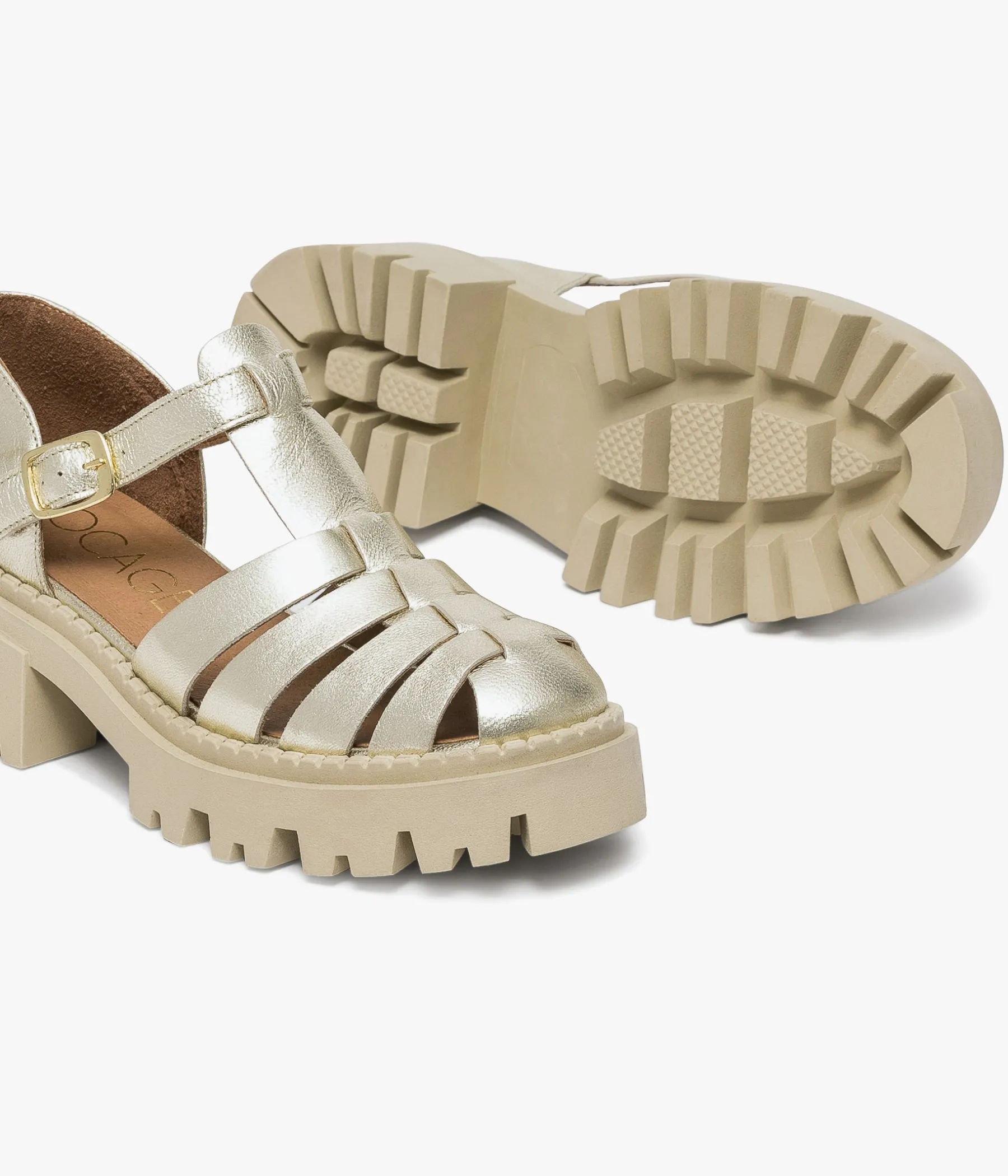 Femme Bocage Sandales>SANDALE HABBA PLATINE