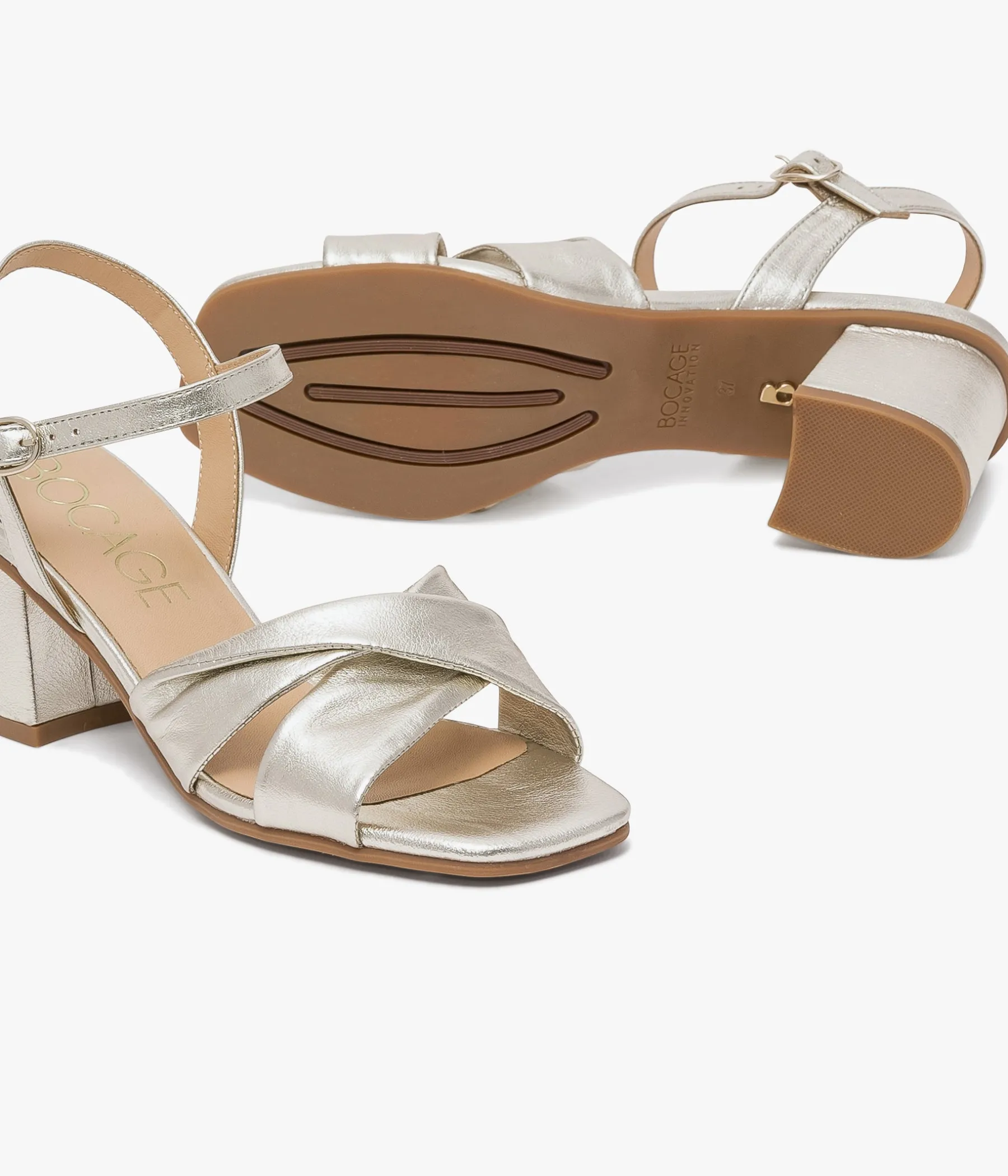 Femme Bocage Sandales>SANDALE HISTY PLATINE
