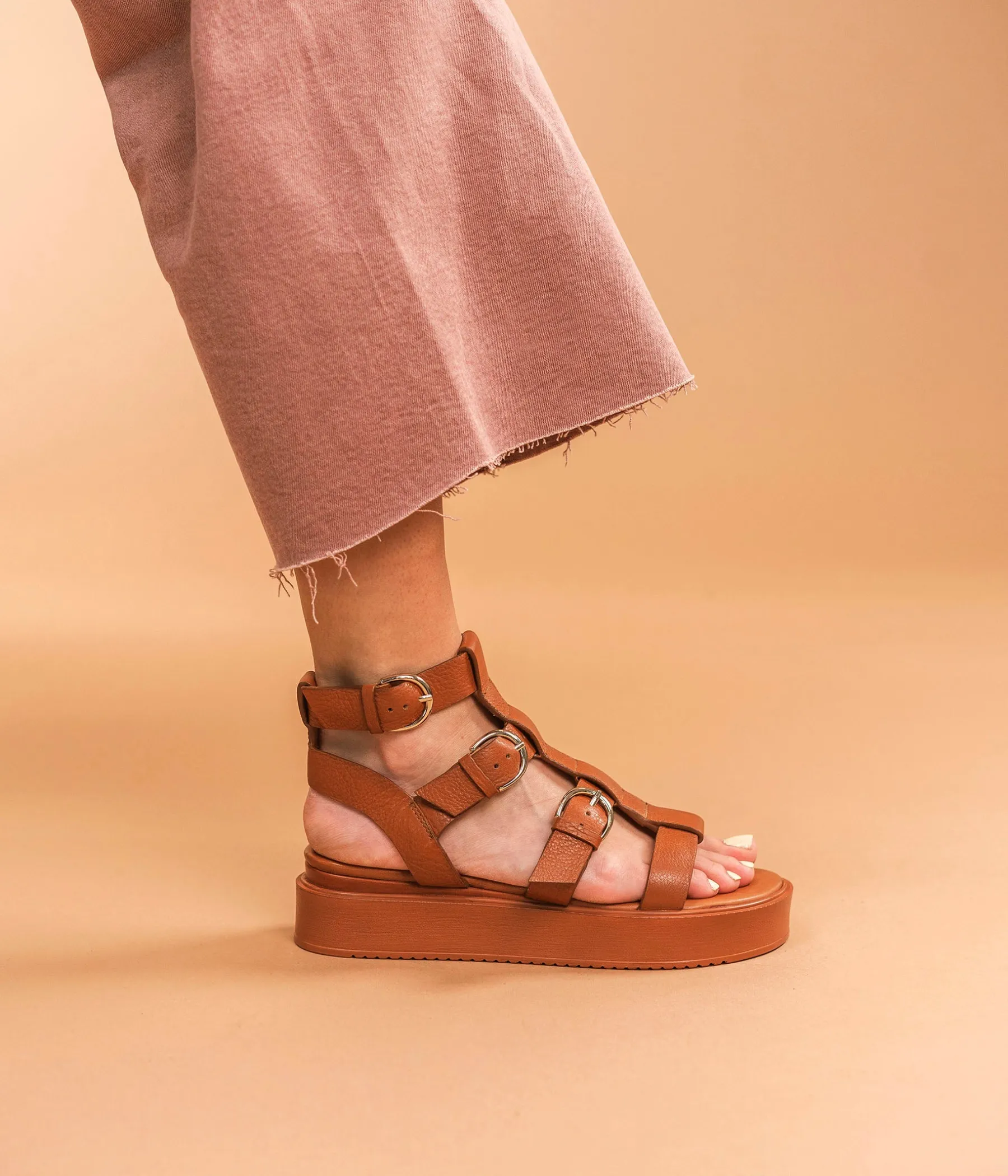 Femme Bocage Sandales>SANDALE RANDA COGNAC