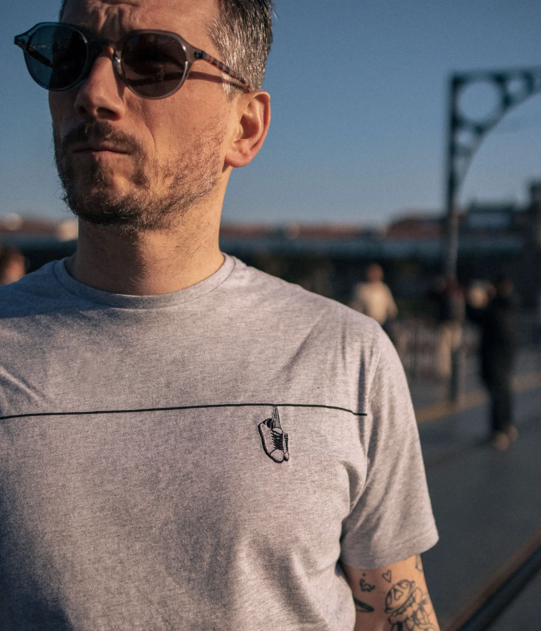 Homme Bocage Vêtements>TEE-SHIRT HOJE GRIS