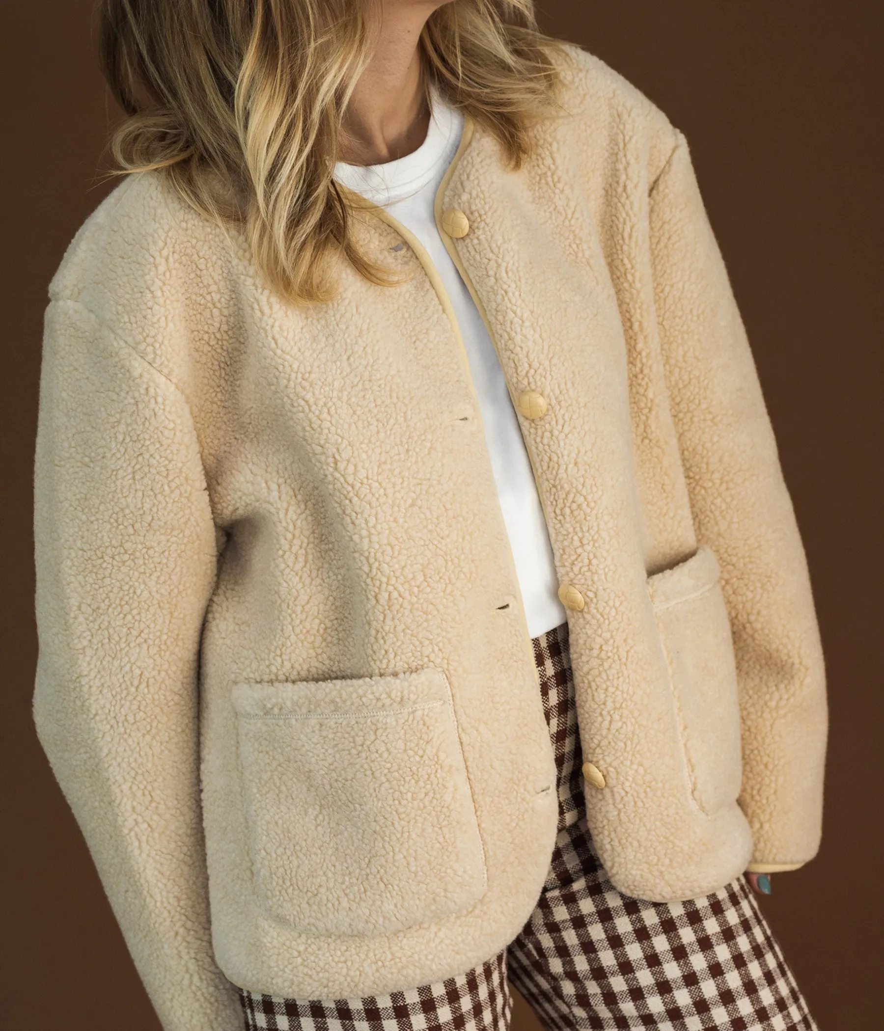 Femme Bocage Vêtements>VESTE HELMA ECRU